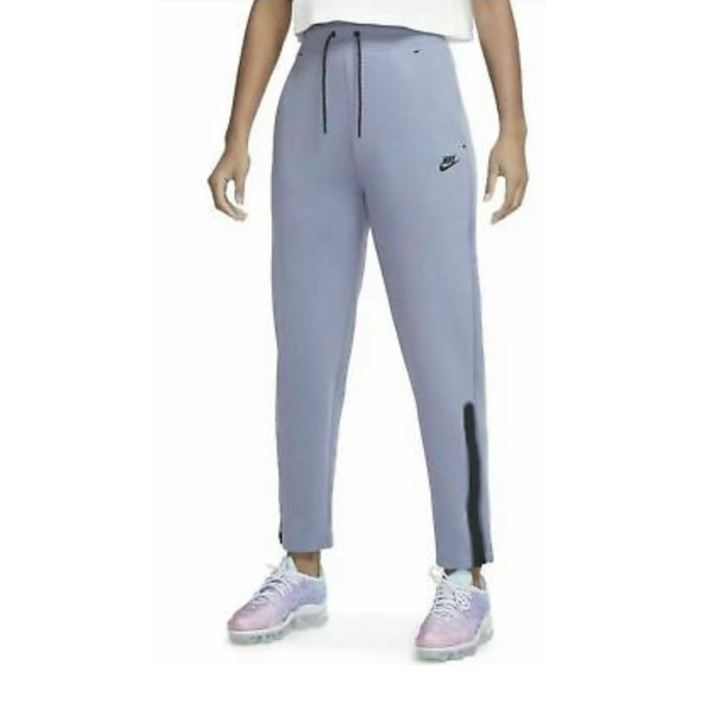 Nike Gray Track Pants with Black Accents